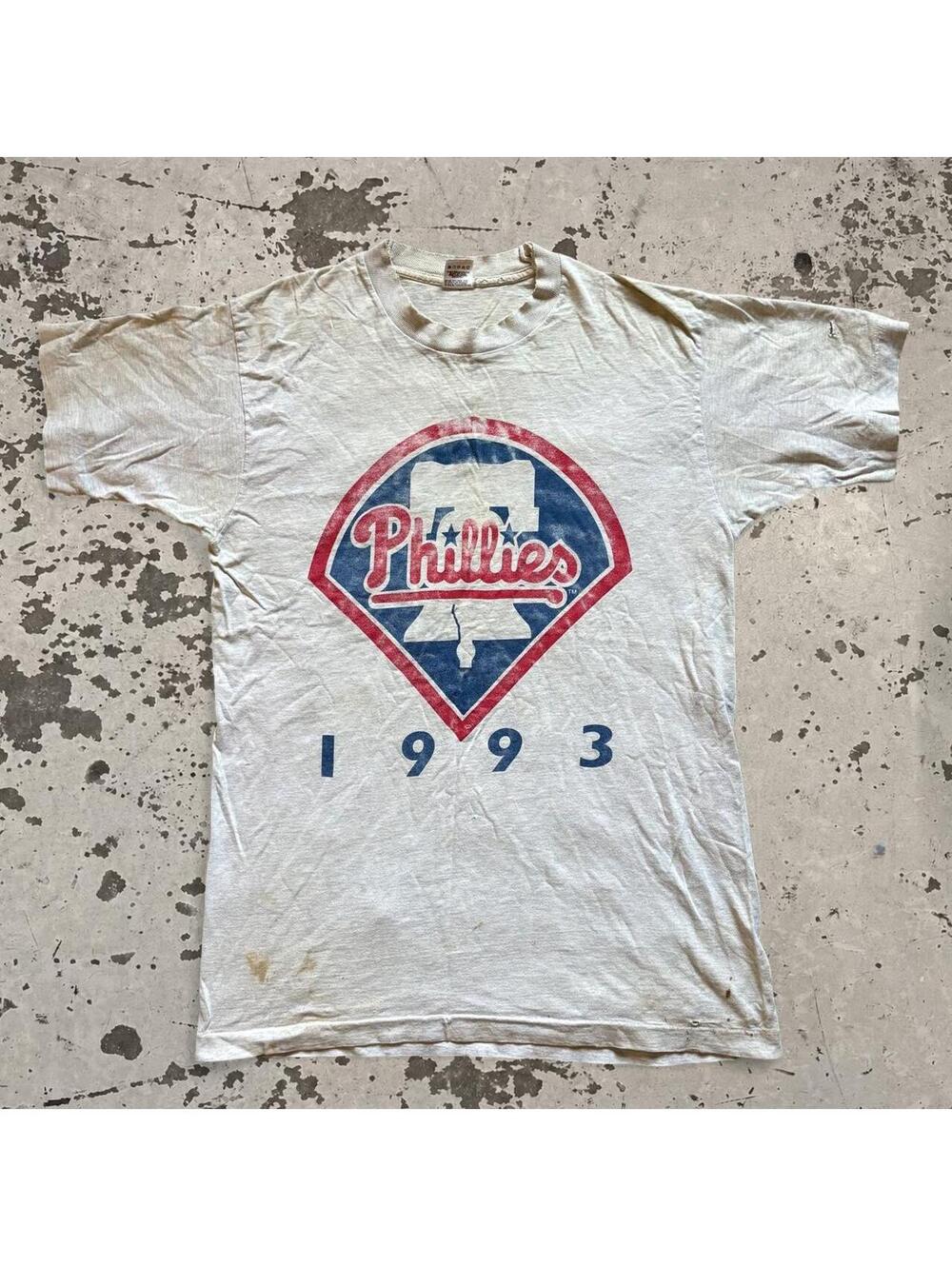 Vintage 90s Philadelphia Phillies Single Stitch Tee Size L